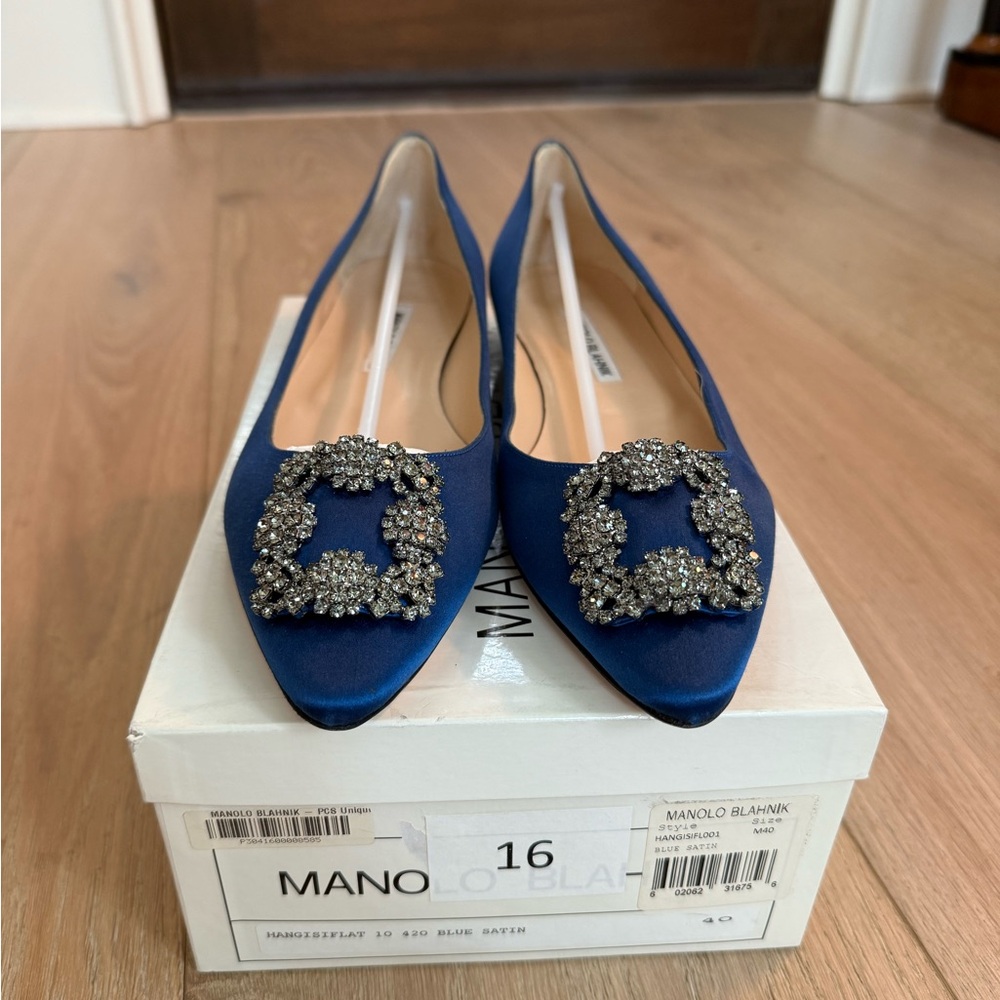 NWT Manolo Blahnik Hangisiflat